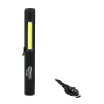 Lampa de inspectie LED COB Stripe, 350 lm, UV-Spot, pointer laser, acumulator Li-ion - imagine 2