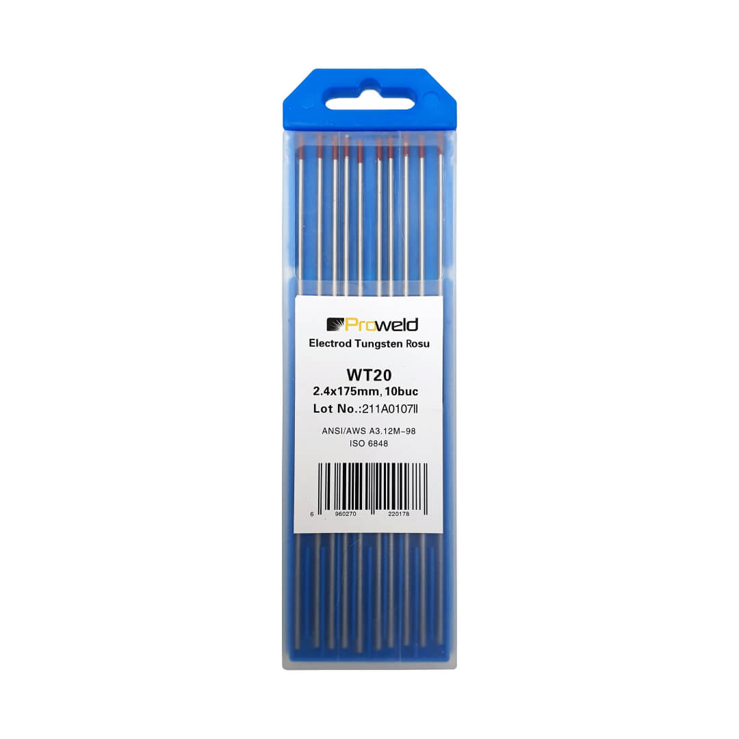54537_9184_4550100024.jpg Electrozi tungsten rosu Proweld, 2,4x175 mm WT20 10 buc - imagine 1