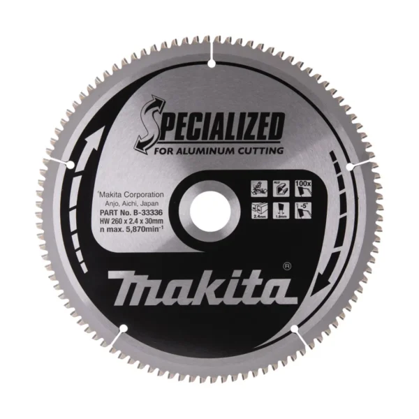 Disc Circular Makita B-33336 Specialized 260x30 mm, 100T - imagine 3