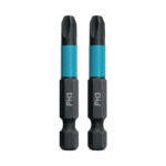 2 Biti impact black, MAKITA, hex ¼, PH3, 50 mm - imagine 2