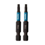2 Biti impact black, MAKITA, hex ¼, T15, 50 mm - imagine 2
