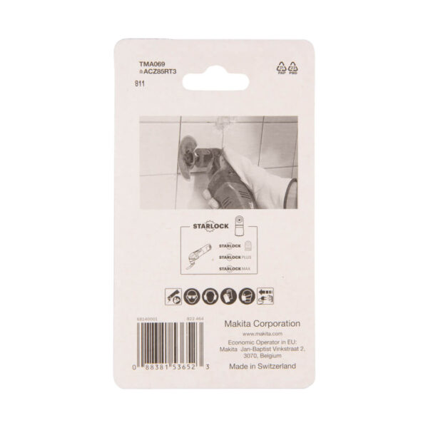 Panza segmentata circulara MAKITA HM/RIFF GRIT30 B-65028, 85 mm, Starlock - Pentru rosturi - imagine 3