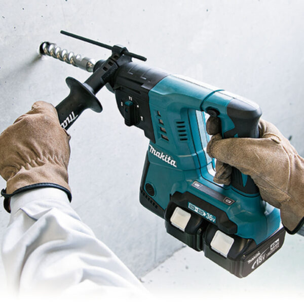 Ciocan rotopercutor MAKITA DHR 264Z, SDS Plus, cu acumulatori, 2 x 18V, 2,5 J, diametrul de gaurire in beton 26 mm. se livreaza fara acumulatori - imagine 3