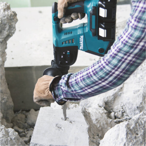 Ciocan rotopercutor MAKITA DHR 264Z, SDS Plus, cu acumulatori, 2 x 18V, 2,5 J, diametrul de gaurire in beton 26 mm. se livreaza fara acumulatori - imagine 2