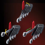 Set chei combinate DUO GEAR Plus, cu functie de clichet a gurii, 5 piese, KS Tools - imagine 9