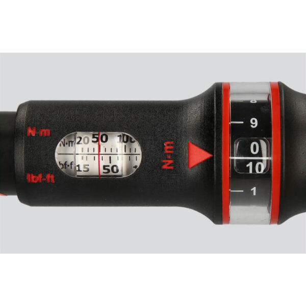 Cheie dinamometrica cu clichet 1/2”, ERGOTORQUE precision, 20-100 Nm, KS Tools - imagine 4