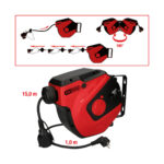 Rola tambur automat pentru curent KS Tools 150.4217, 15 m/230 V/3x1,5 mm - imagine 6