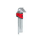 Set chei imbus hexagonale cu bila, in toli, extra lungi XL, 10 piese, 1/16” - 3/8”, KS Tools