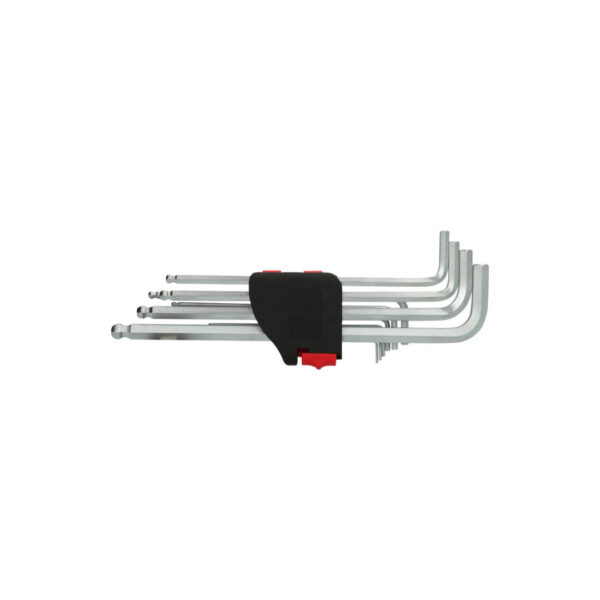 Set chei imbus hexagonale cu bila, in toli, extra lungi XL, 10 piese, 1/16” - 3/8”, KS Tools - imagine 3