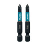 2 Biti impact black MAKITA, hex. 1/4, PH1, 50 mm - imagine 2