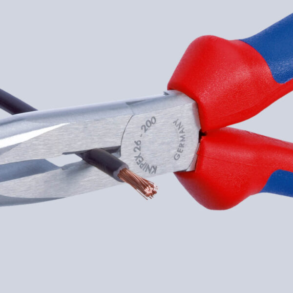 Cleste cu varf lung indoit si suprafata taietoare Knipex, 200 mm - imagine 3