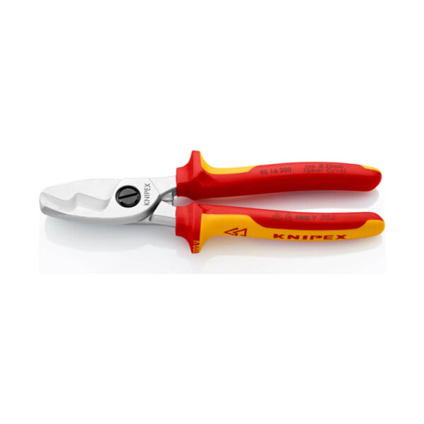 Cleste de taiere cabluri maner bicomponent Knipex, 200 mm - imagine 2