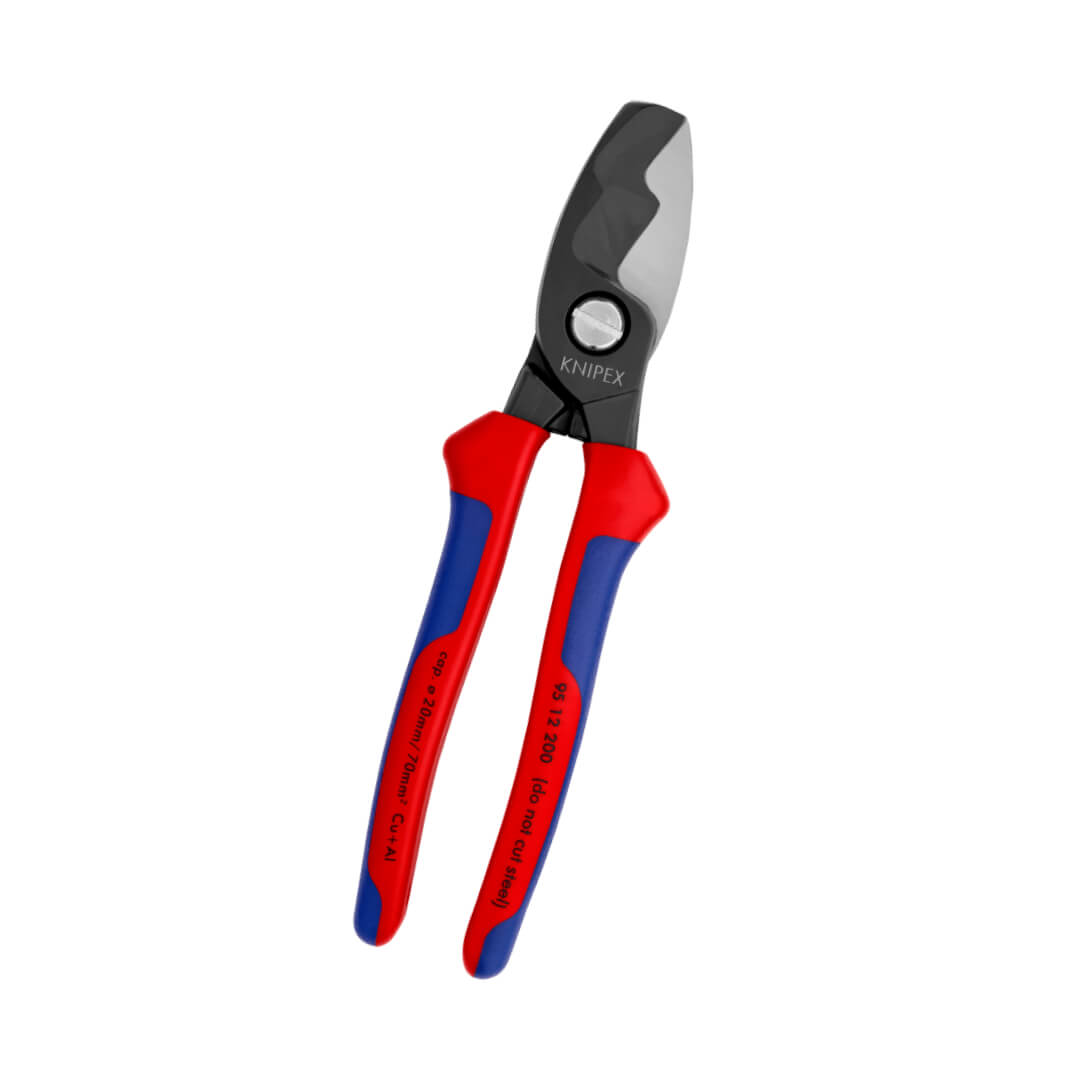 IM0006116.jpeg Cleste de taiere pentru cabluri, maner bicomponent Knipex, 200 mm - imagine 1