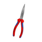 Cleste cu varf lung indoit si suprafata taietoare Knipex, 200 mm