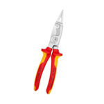 Cleste multifunctinal pentru instalatii electrice, maner bicomponent Knipex, 200 mm, 6 in 1