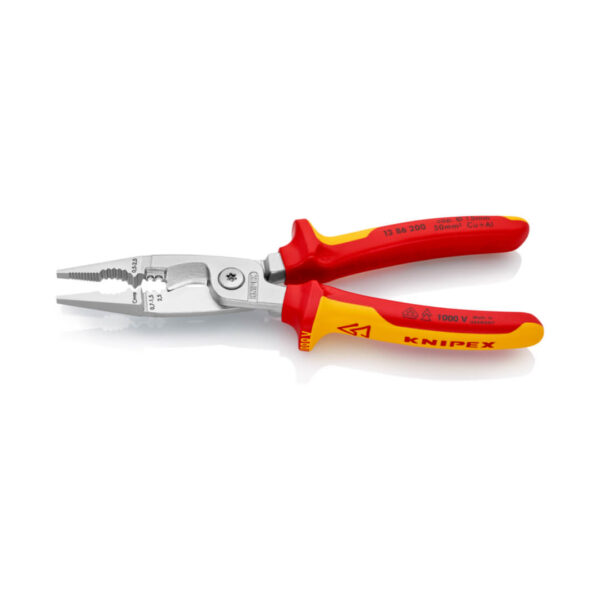 Cleste multifunctinal pentru instalatii electrice, maner bicomponent Knipex, 200 mm, 6 in 1 - imagine 3