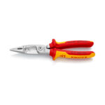 Cleste multifunctinal pentru instalatii electrice, maner bicomponent Knipex, 200 mm, 6 in 1 - imagine 2