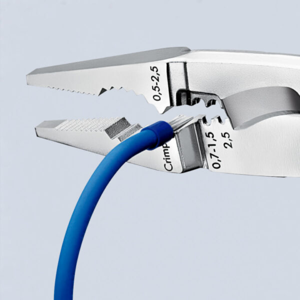 Cleste multifunctinal pentru instalatii electrice, maner bicomponent Knipex, 200 mm, 6 in 1 - imagine 4