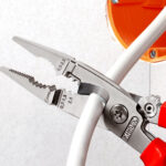 Cleste multifunctinal pentru instalatii electrice, maner bicomponent Knipex, 200 mm, 6 in 1 - imagine 5