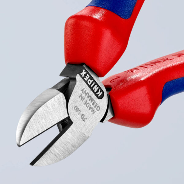 Cleste de taiere sfic, cu falci laterale, maner bicomponent Knipex, 140 mm - imagine 4