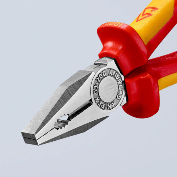 Cleste combinat multifunctional, maner bicomponent Knipex, 200 mm - imagine 8