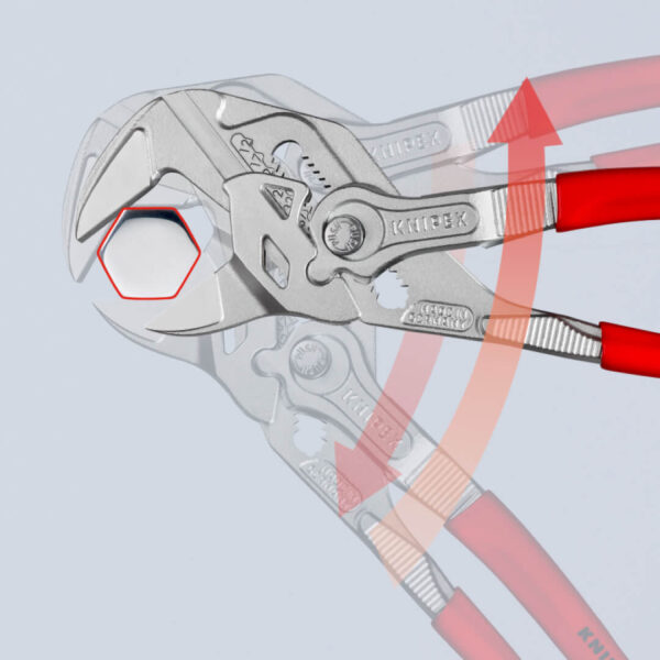 Cleste cu falci drepte, cheie cu falci reglabile Knipex, 250 mm - imagine 9