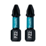 2 Biti impact black MAKITA, hex 1/4, PZ2, 25 mm - imagine 2