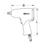 Masina de insurubat cu impact KS Tools 515.1200, 1/2” DEVIL 1600 Nm - imagine 9