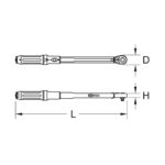 Cheie dinamometrica cu clichet 1/4”, ERGOTORQUE precision, 5-25 Nm, KS Tools - imagine 11