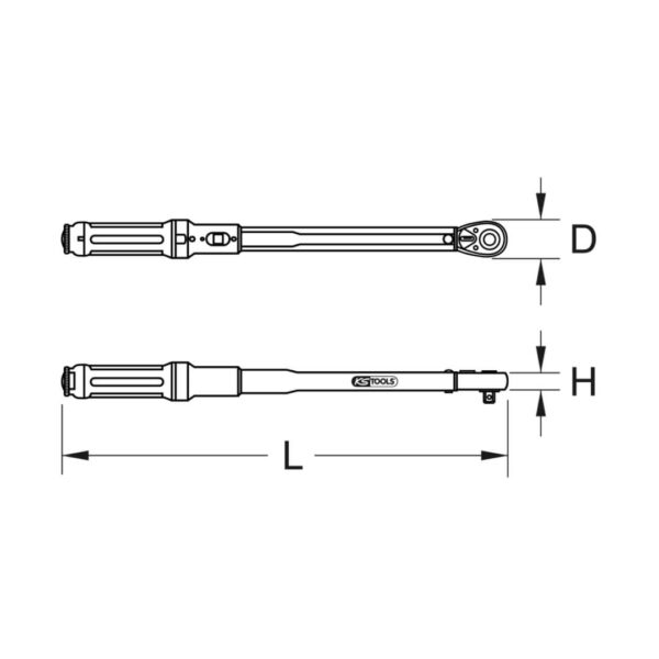 Cheie dinamometrica cu clichet 1/4”, ERGOTORQUE precision, 5-25 Nm, KS Tools - imagine 11