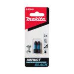 2 Biti impact black MAKITA, hex 1/4, PZ2, 25 mm