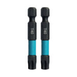 2 Biti impact black, MAKITA, hex ¼ , T40, 50 mm - imagine 2