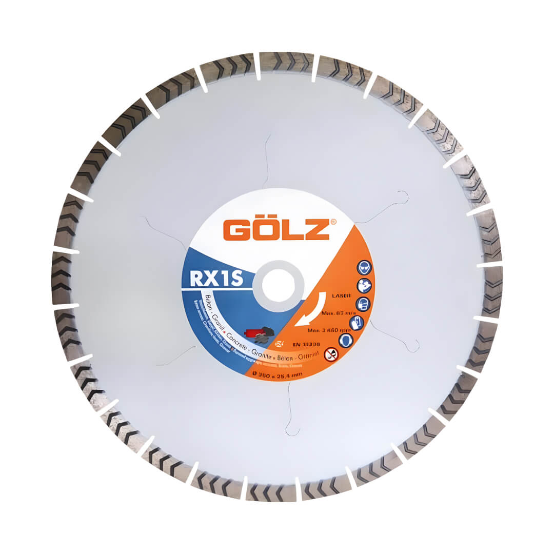 replicate-prediction-clbirhzba5inrvfuhda4mh4m3m-1.jpeg Disc diamantat GOLZ, beton, caramida, tigla, granit RX1S 650x25,4 mm - imagine 1