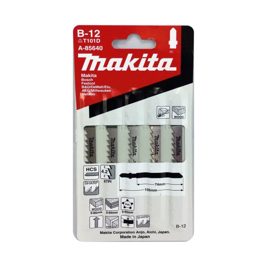 s-l1600.jpg Lama fierastrau MAKITA, Placi aglomerate, taieri drepte, taieri rapide, lungime 75 mm, B12, set 5 buc - imagine 1
