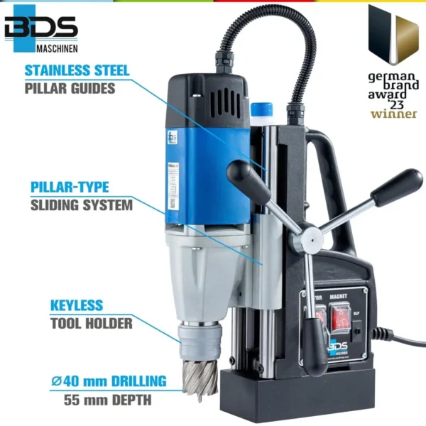 Masina cu masa magnetica BDS, MABasic 40, 1100W, 40 mm - imagine 3